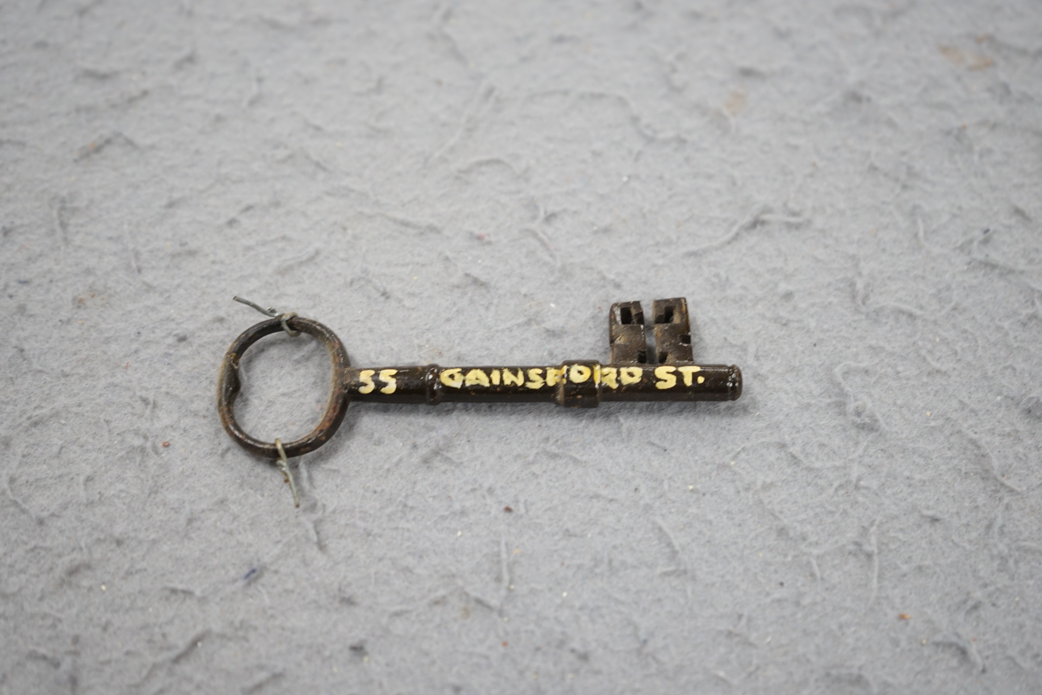 A large collection of antique keys